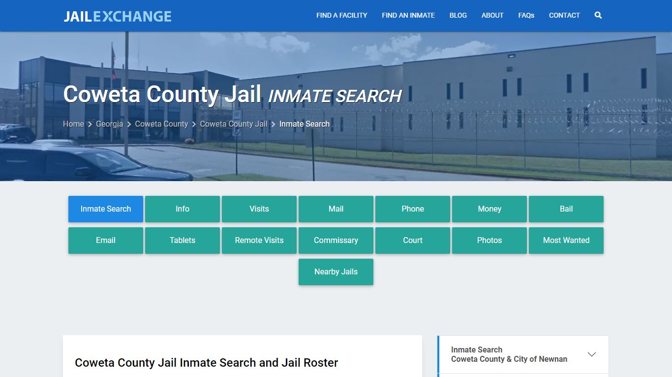 Inmate Search: Roster & Mugshots - Coweta County Jail, GA